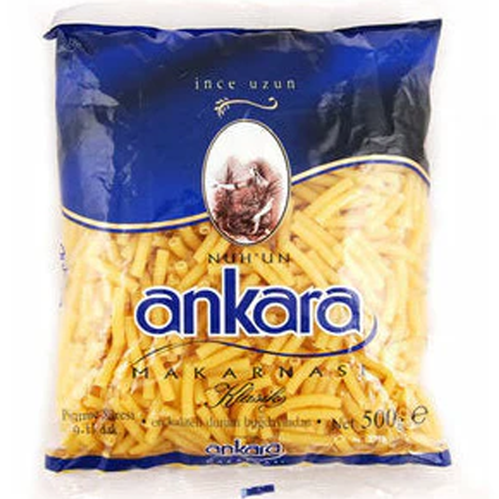 Nuhun Ankara Makarnasi Ince Uzun (Sedanini Rigati) 500g