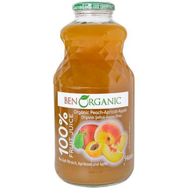 Ben Organic Peach Apricot&Apple Juice 946ml