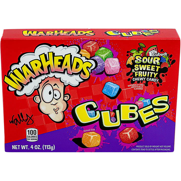 Warheads TB Chewy Cubes 12x113g (4oz)