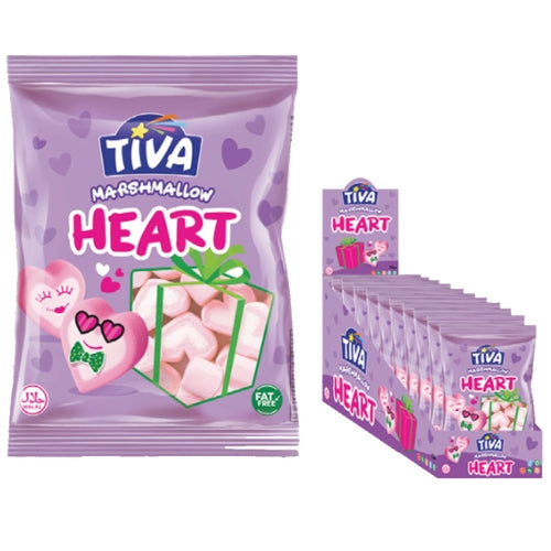 Tiva Marshmallow Heart 140g