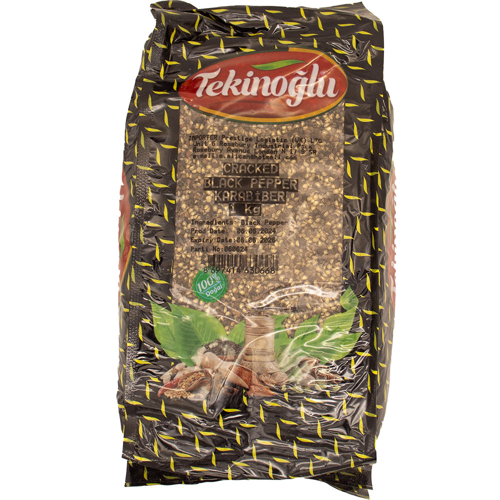 Tekinoglu Crushed Black Pepper (Kirik Kara Biber) 1Kg