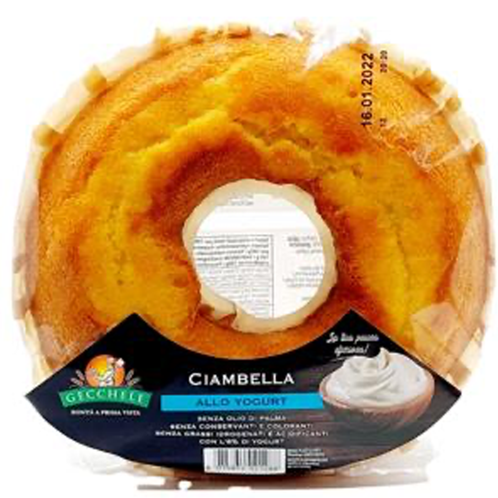 Gecchele Ciambella Yoghurt Sponge Cake Allo Yogurt 400g