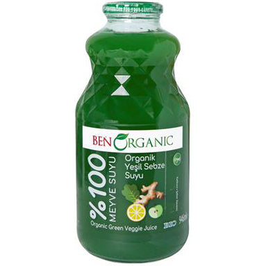 Ben Organic Green Veggie %100 Fruit Juice 946ml