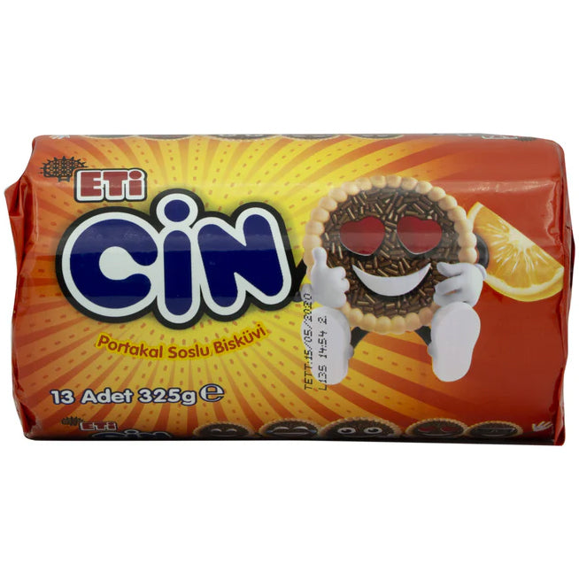 Eti Cin Orange Jelly Biscuits (Portakal Soslu) 325g