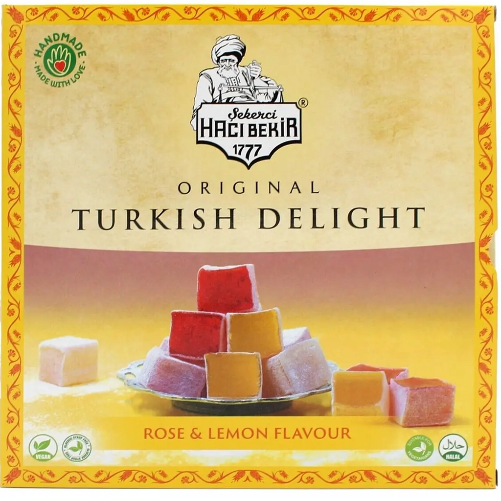 Hacibekir Turkish Delight Rose & Lemon 320g