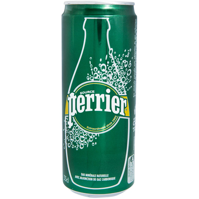 Perrier Sparkling Natural Mineral Water Can 330ml