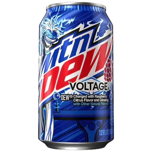 Mountain Dew Voltage Raspberry Can Usa 355ml