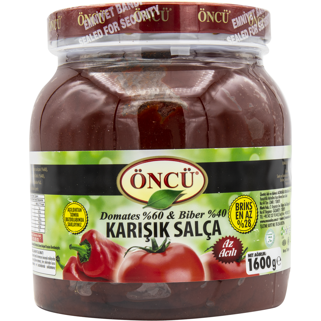 Oncu Tomato & Pepper Mixed Paste [3in1 Paste] (PET) 1.6kg