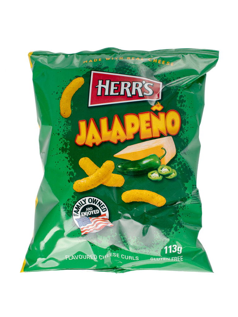 Herrs Jalapeno Cheese Curls 12x113g
