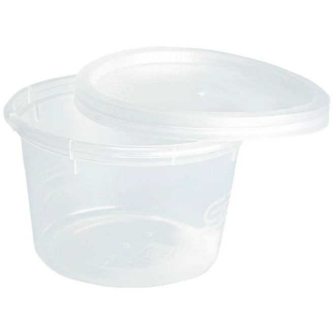 Satco 4oz Microwaveable Plastic Clear Cups With Lids 400pcs