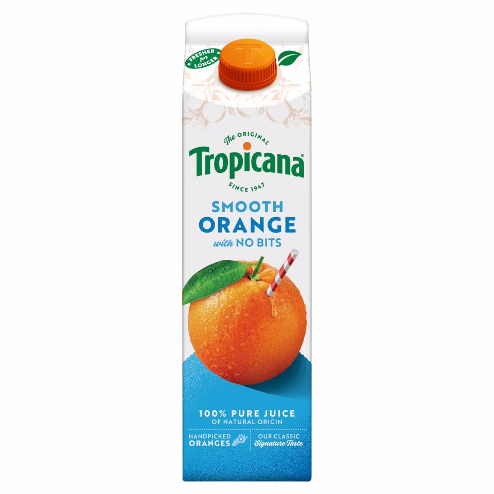 Tropicana Orange Juice Smooth PMP £2.49 850ml