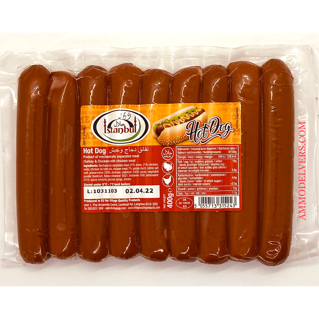 Istanbul Spicy Hot Dogs Chicken 400g