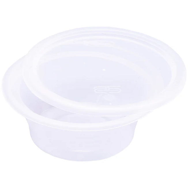 Satco 8oz Microwaveable Plastic Clear Cups With Lids 225Pcs