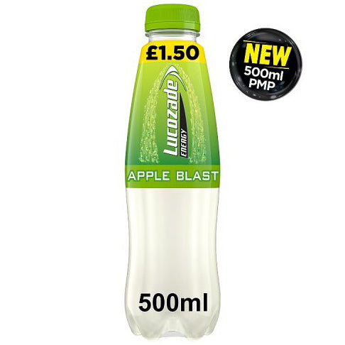 Lucozade Energy Apple Blast PM £1.50 (PET) 500ml