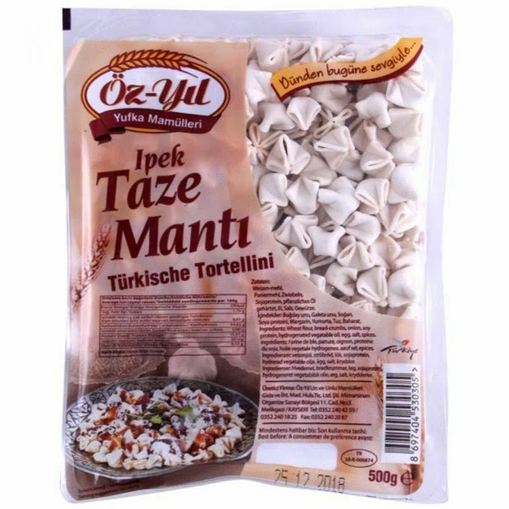 Ozyil Taze Manti (Kayseri Mantisi) Turkish Tortellini 500g