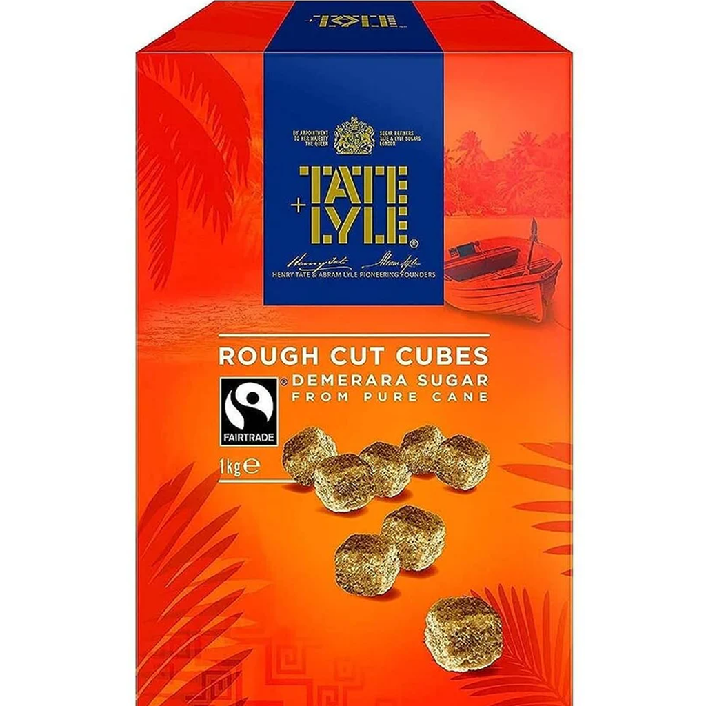 Fair Trade Brown Rough Cut Cube Sugar 1Kg