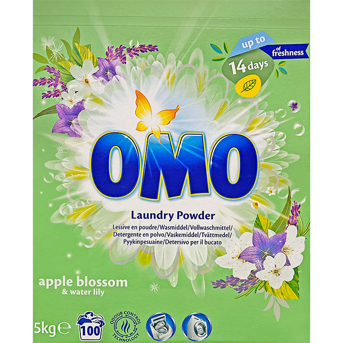Omo Waschmittel Pulver Apple Blossom & Water Lily 100W 5Kg