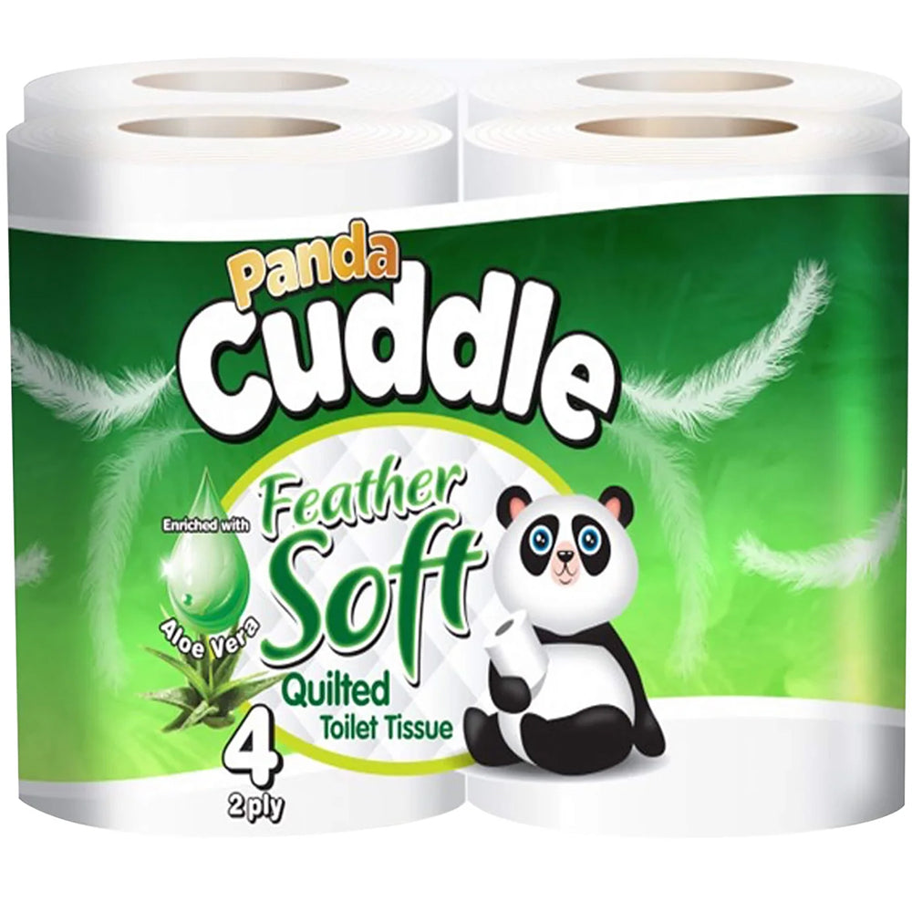 Panda Cuddle Toilet Tissue 2 PLY 4 Pack Aloe Vera