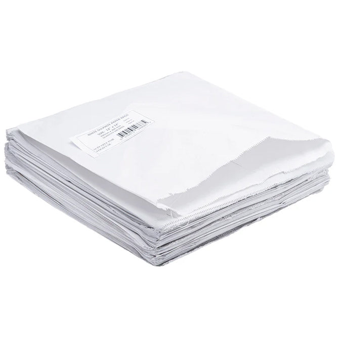 White Sulphite Paper Bags 12x12 500Pcs