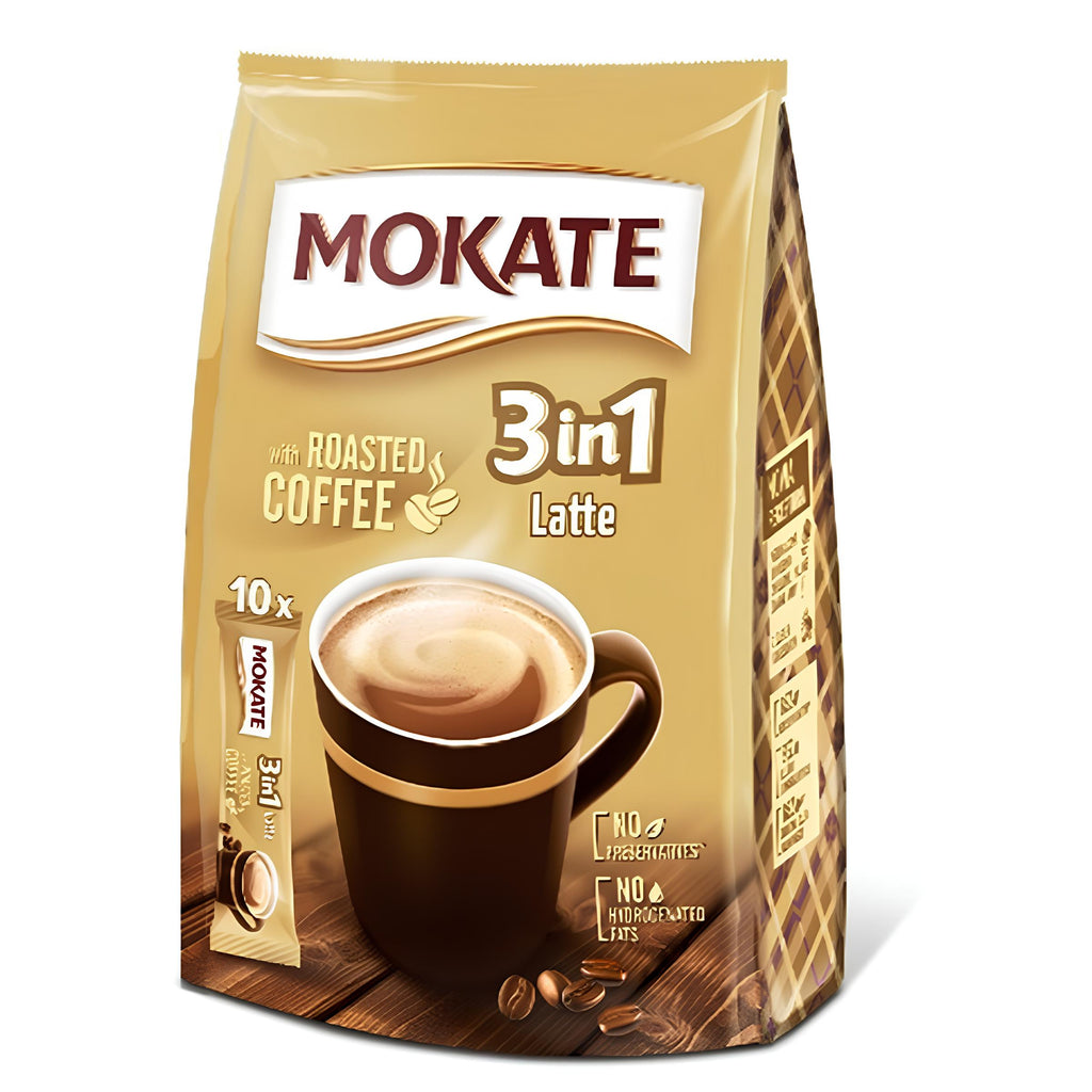 MOKATE 3 in 1 Latte Coffee (10x15G)