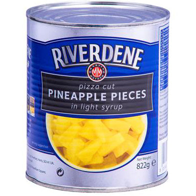 Riverdene Pizza Cut Pineapple Pieces in Syrup (TIN) 825g
