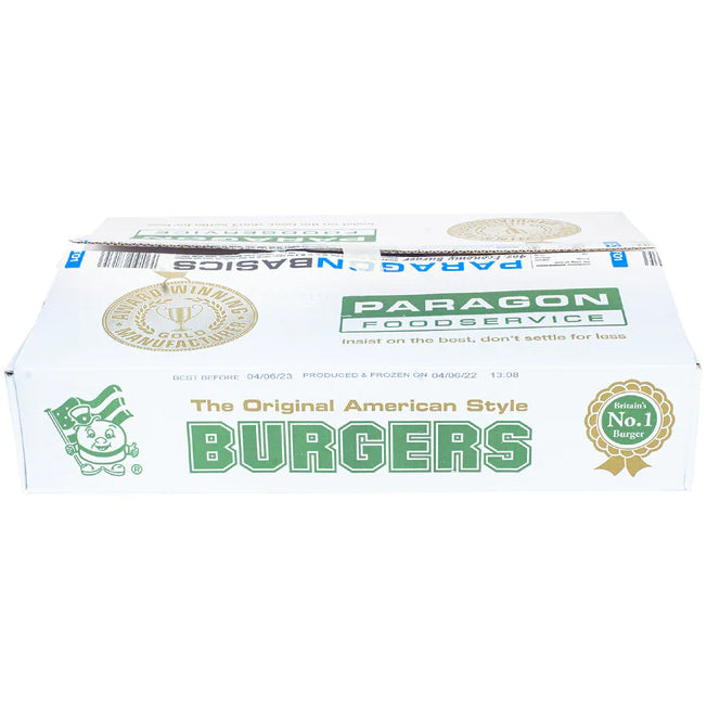 Paragon Basic Halal Burger Quarter Pounder 4oz (CAT01) 48x113g