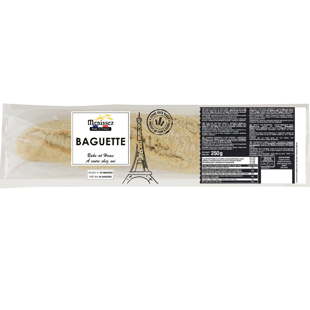 Menissez Bake at Home 1/2 Baguette 2x150gr