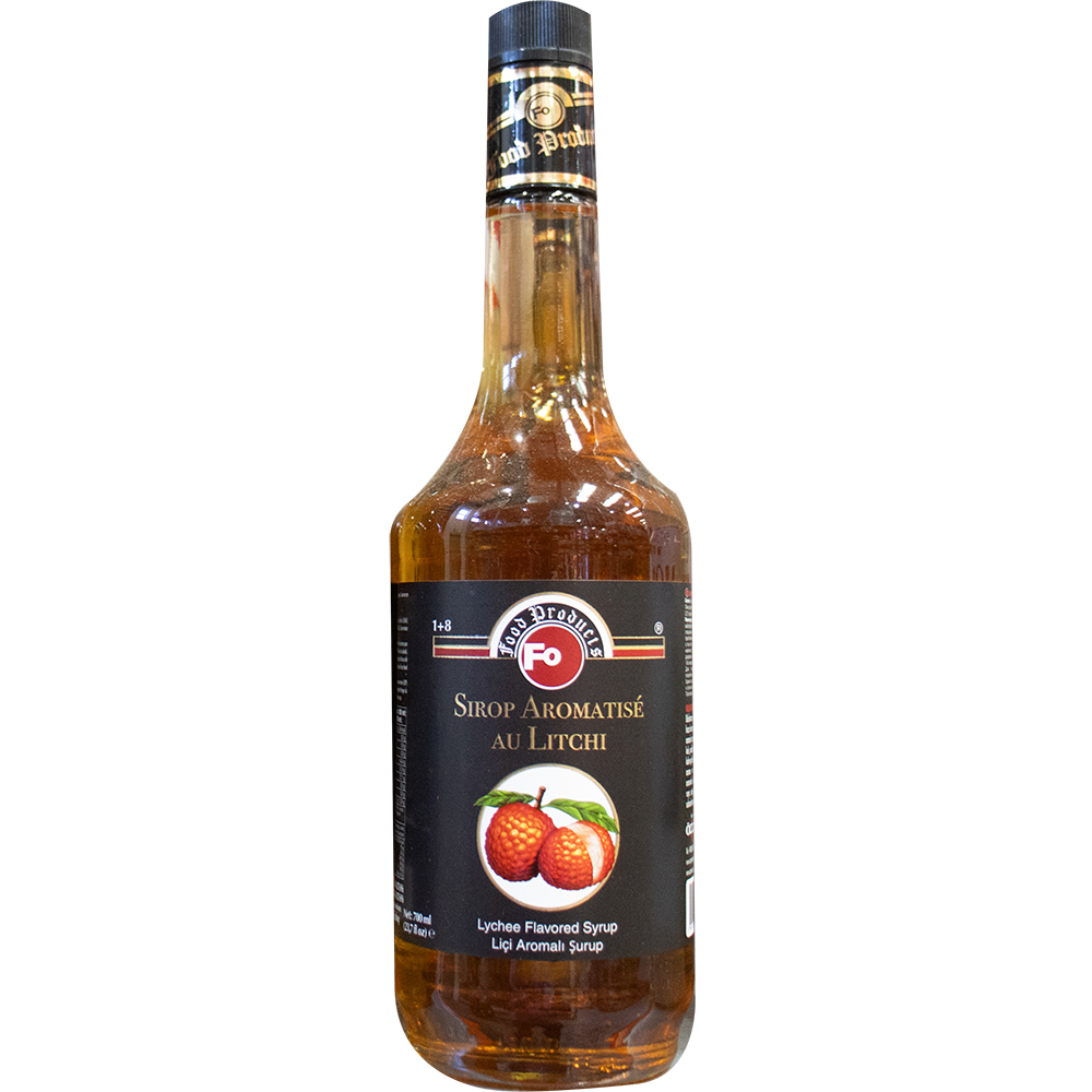 FO Lychee Flavored Syrup (Glass BOTTLE) 70cl
