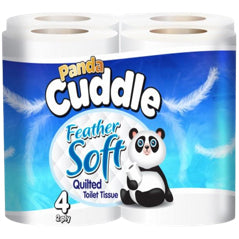 Panda Cuddle Toilet Tissue 2 PLY 4 Pack Classic