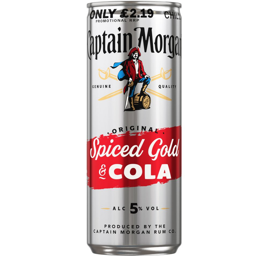 Captain Morgan Spice Cola PM: £2.19 250ml