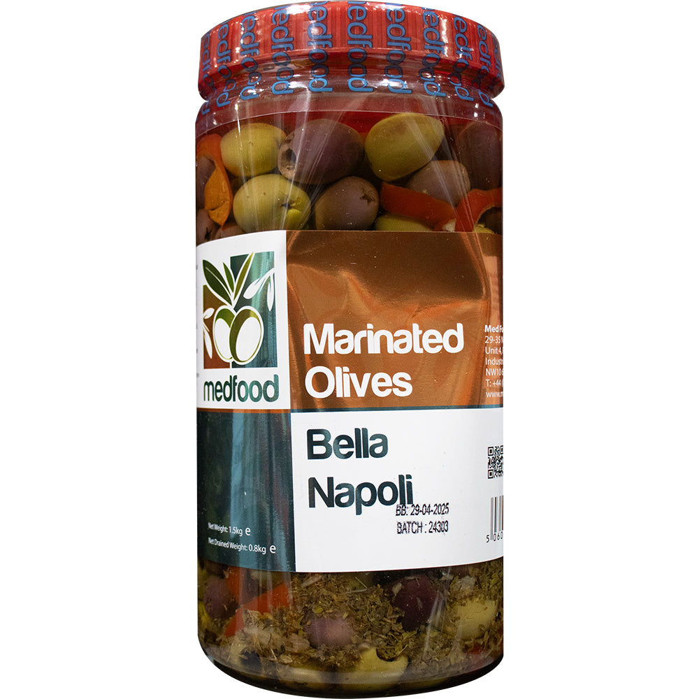 Medfood Marinated Olives Mykonos (PET) 1.5Kg