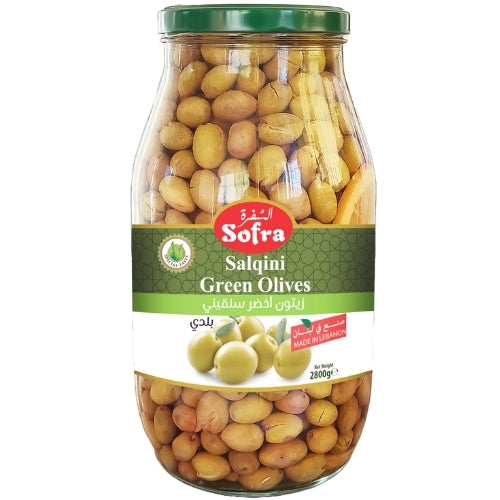 Sofra Green Olives Salqini 2800g PM £9.50