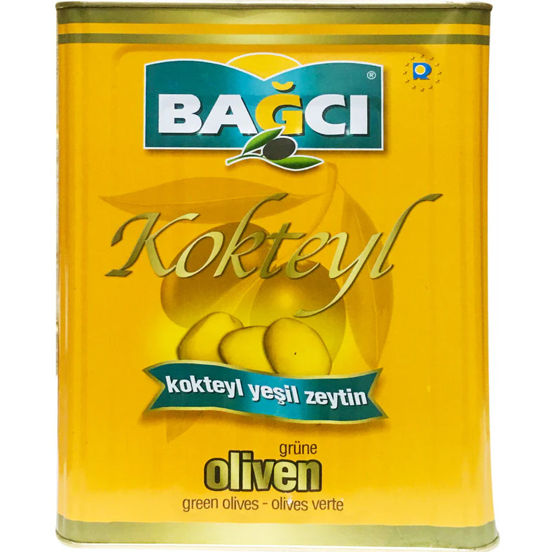 BAGCI Cocktail Green Olives (Orange TIN) 10Kg