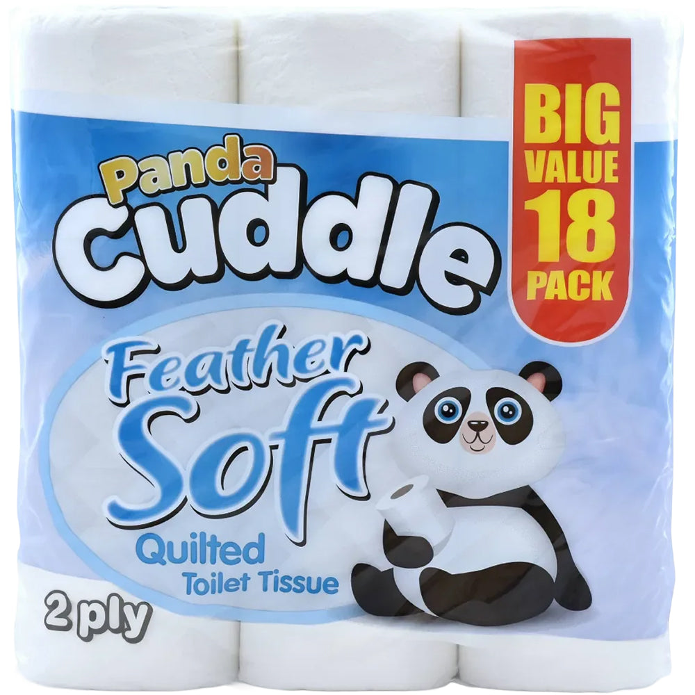 Panda Cuddle Toilet Tissue 2 PLY 18 Pack