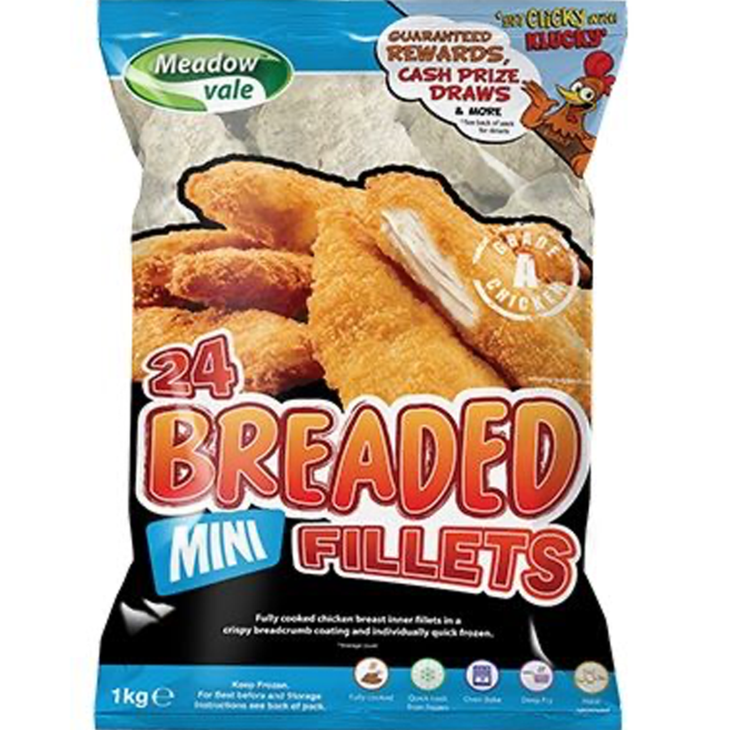 Meadowvale Southern Fried Mini Fillet 34/46g 1Kg