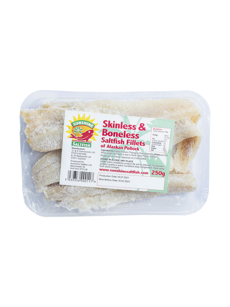 Skinless Boneless Saltfish Filets 200g