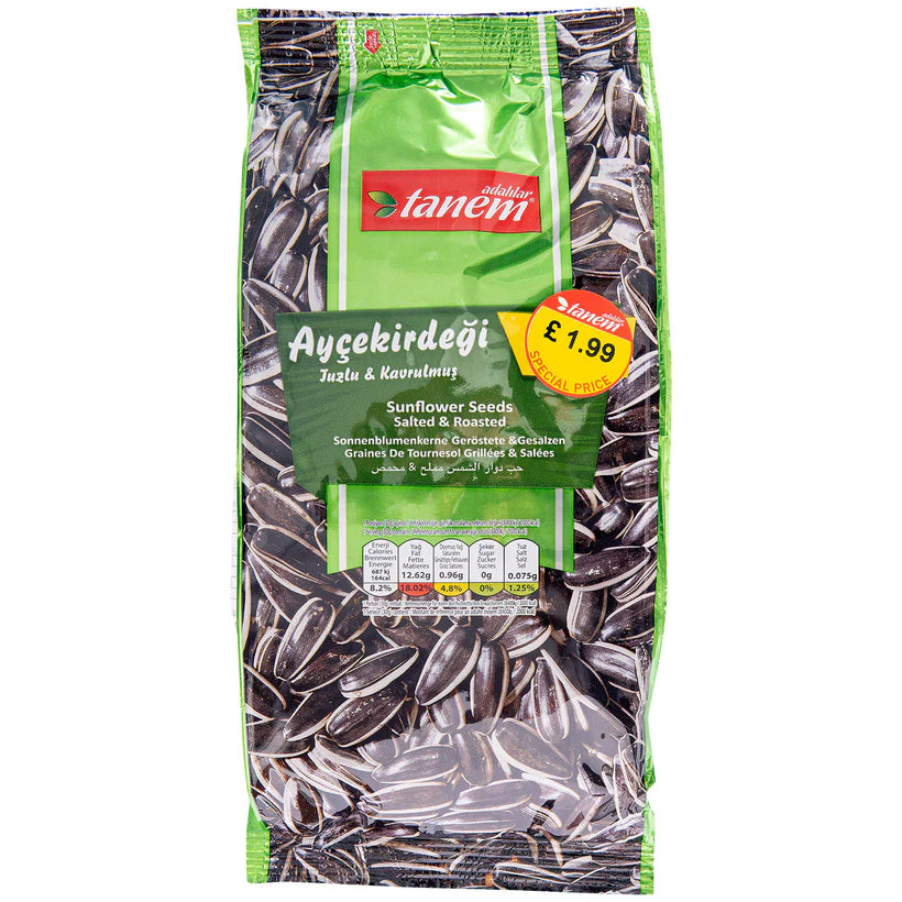 Tanem Sunflower S. Black Salted 250g