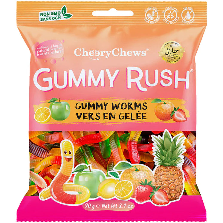 Gummy Rush Gummy Worms 12x90gr