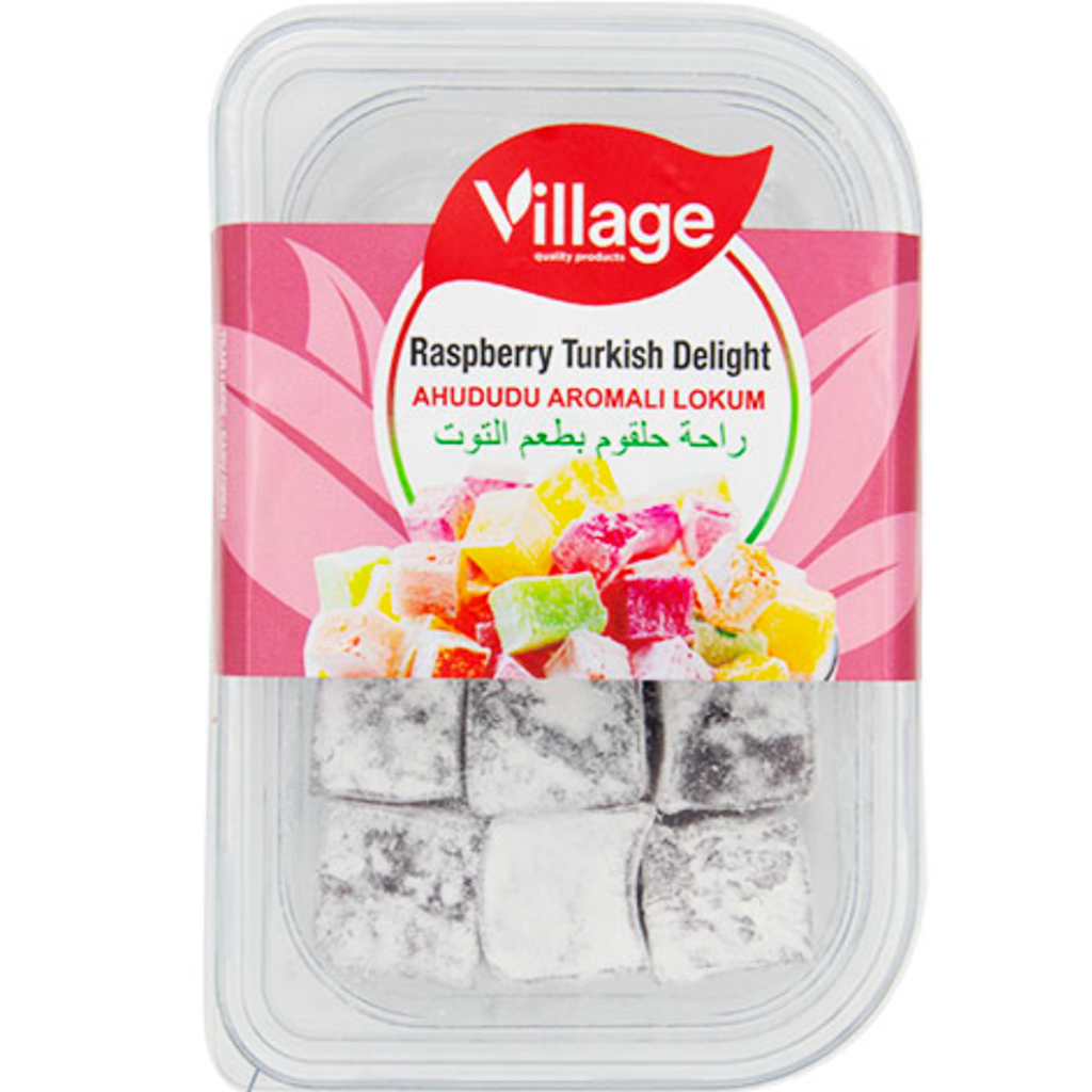 Village Turkish Delight Raspberry 200g