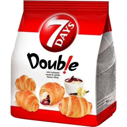 7DAYS Cocoa & Vanilla Mini Double Croissant 8x185g