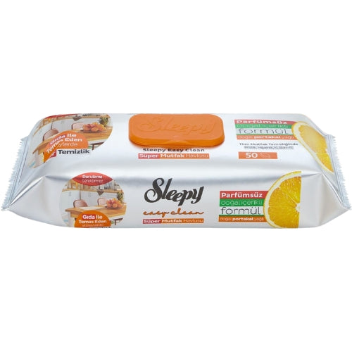 Sleepy Kitchen Wipes Orange Oil 50pcs