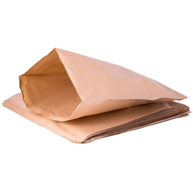 Brown Kraft Paper Bags Strung 12x12 500Pcs