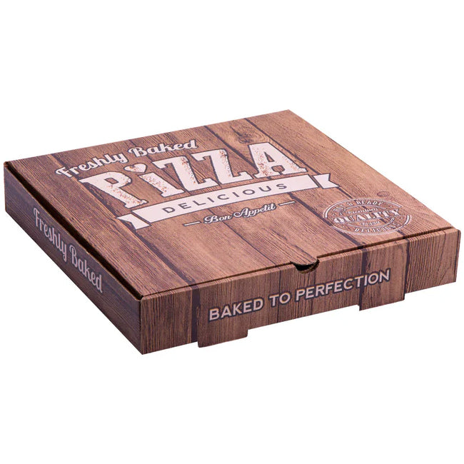 Brown Printed Pizza Box 10" 100Pcs