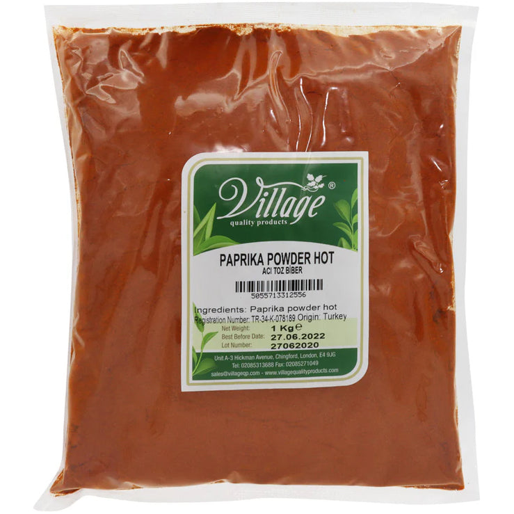Village Hot Paprika Powder (Aci Toz Biber) BAG 6x 1kg