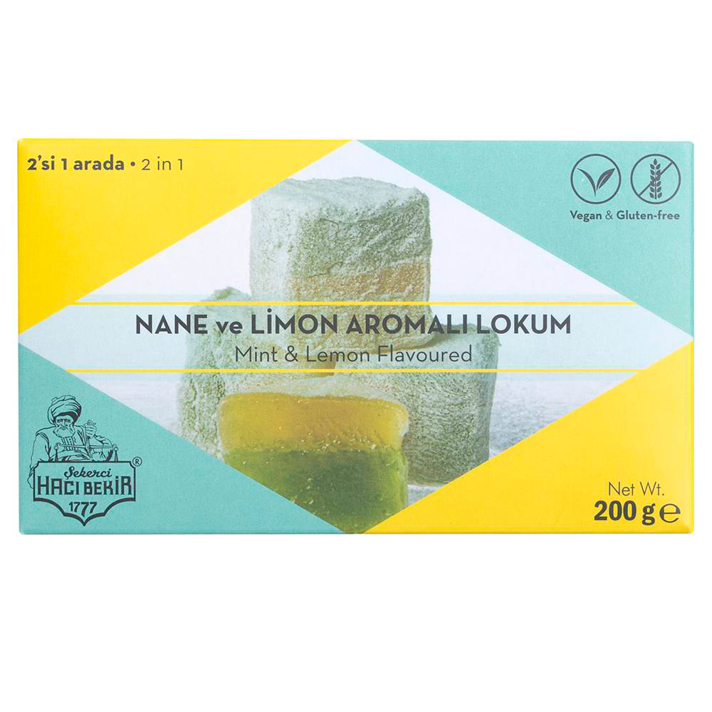 Hacibekir Turkish Delight Lemon & Mint 320g