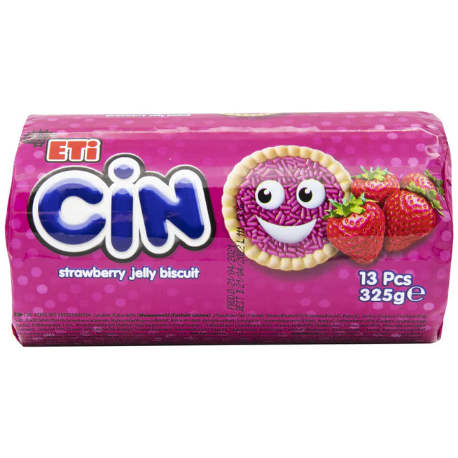 Eti Cin Strawberry Jelly Biscuit 325g