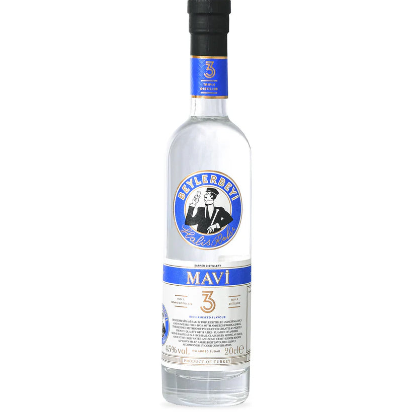 Beylerbeyi Mavi Raki Glass 20cl