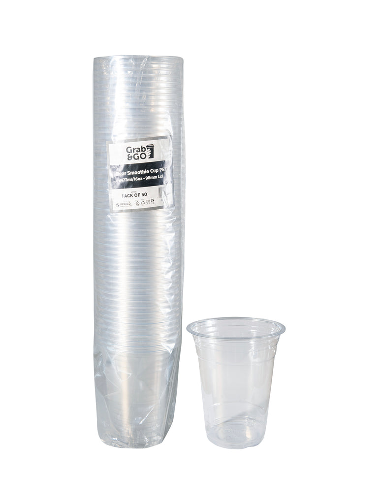 16oz (473ml) Smoothie Cups (Clear) 50Pcs