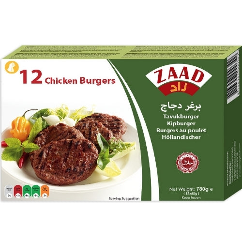Zaad Chicken Burger 12Pcs 780g