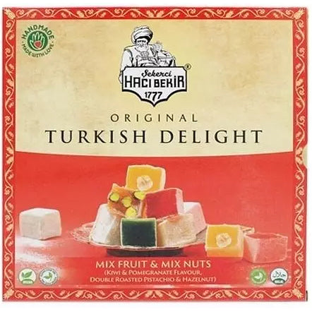 Hacibekir Turkish Delight Mixed Fruit&Mixed Nuts 320g
